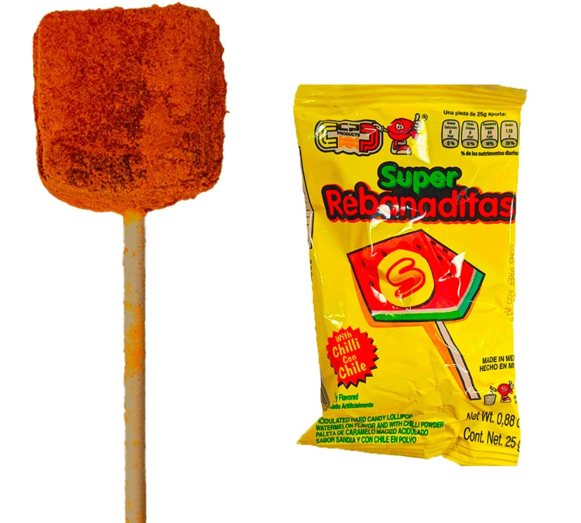 Super Rebanaditas Watermelon Chamoy 20 piece Suckers