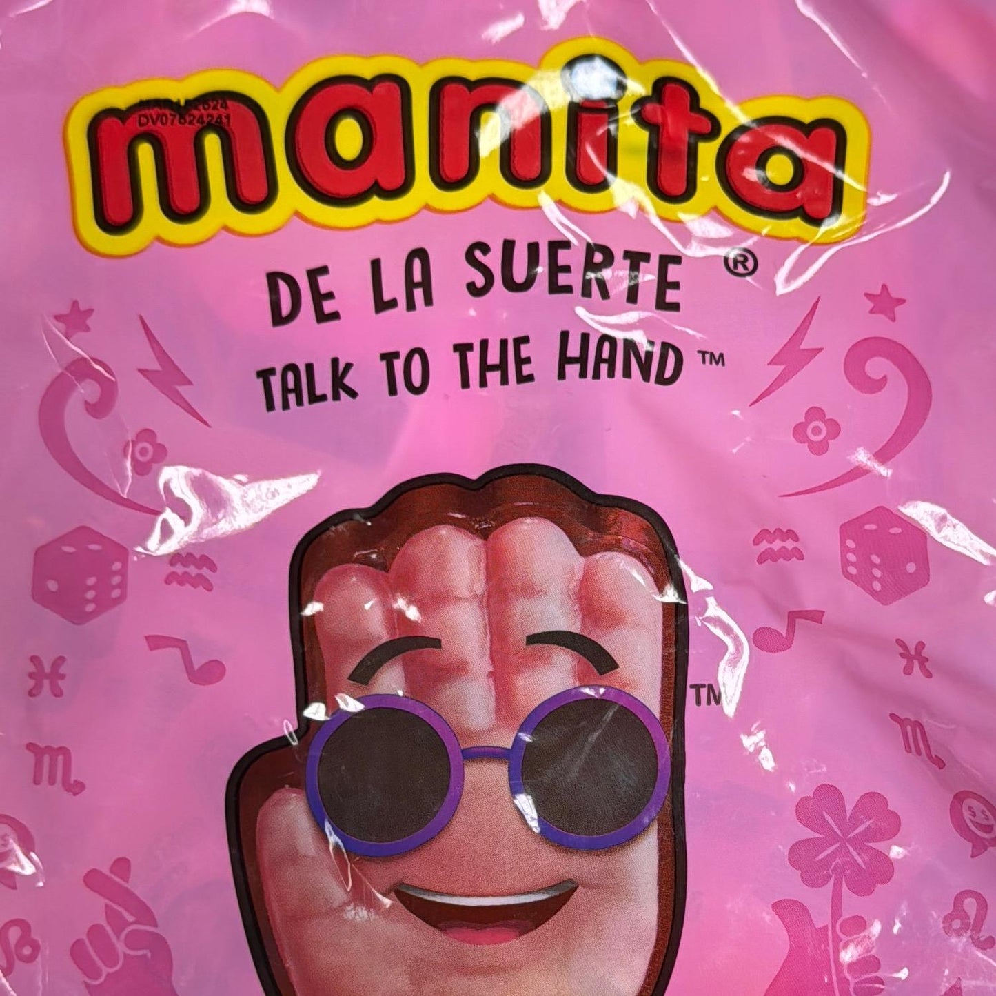 Manita De La Suerte Pink Lollipop Sucker