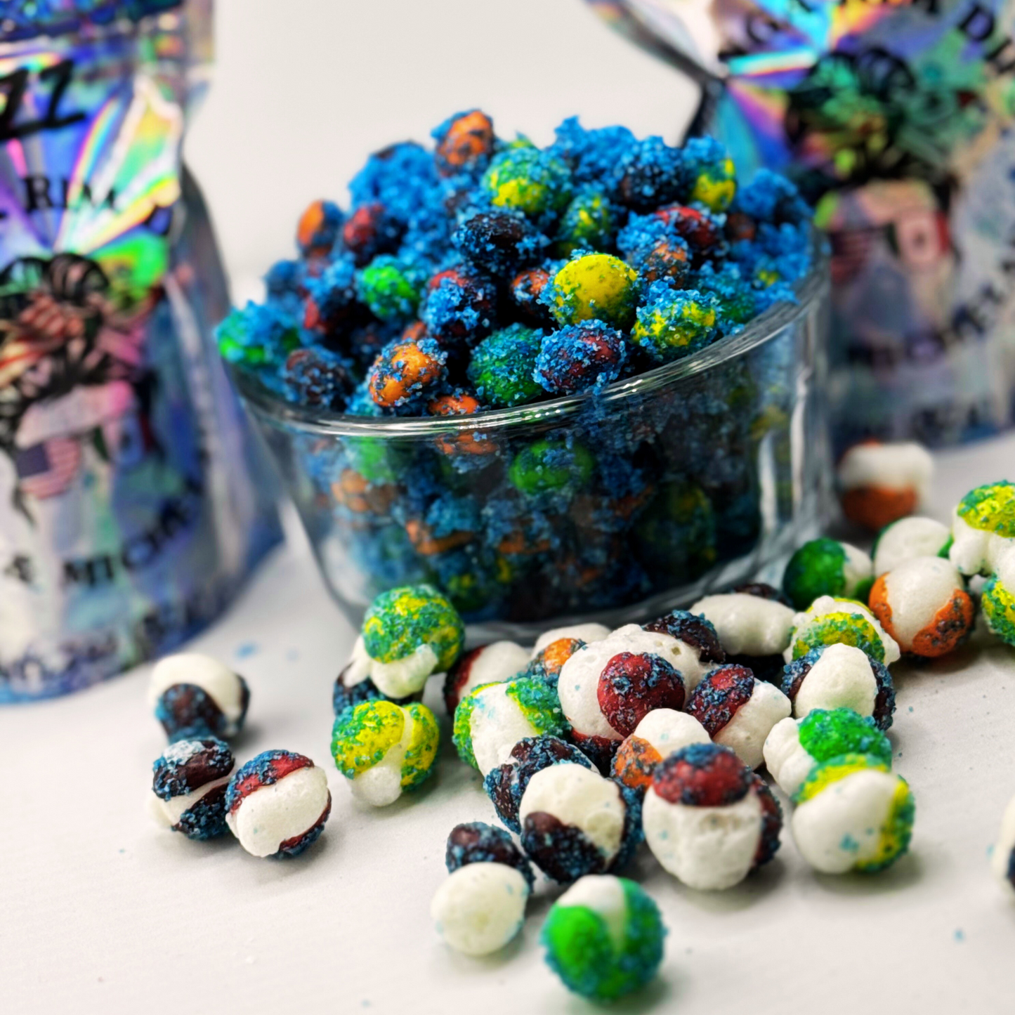 Freeze Dried Sour Blue Razz Skittlez