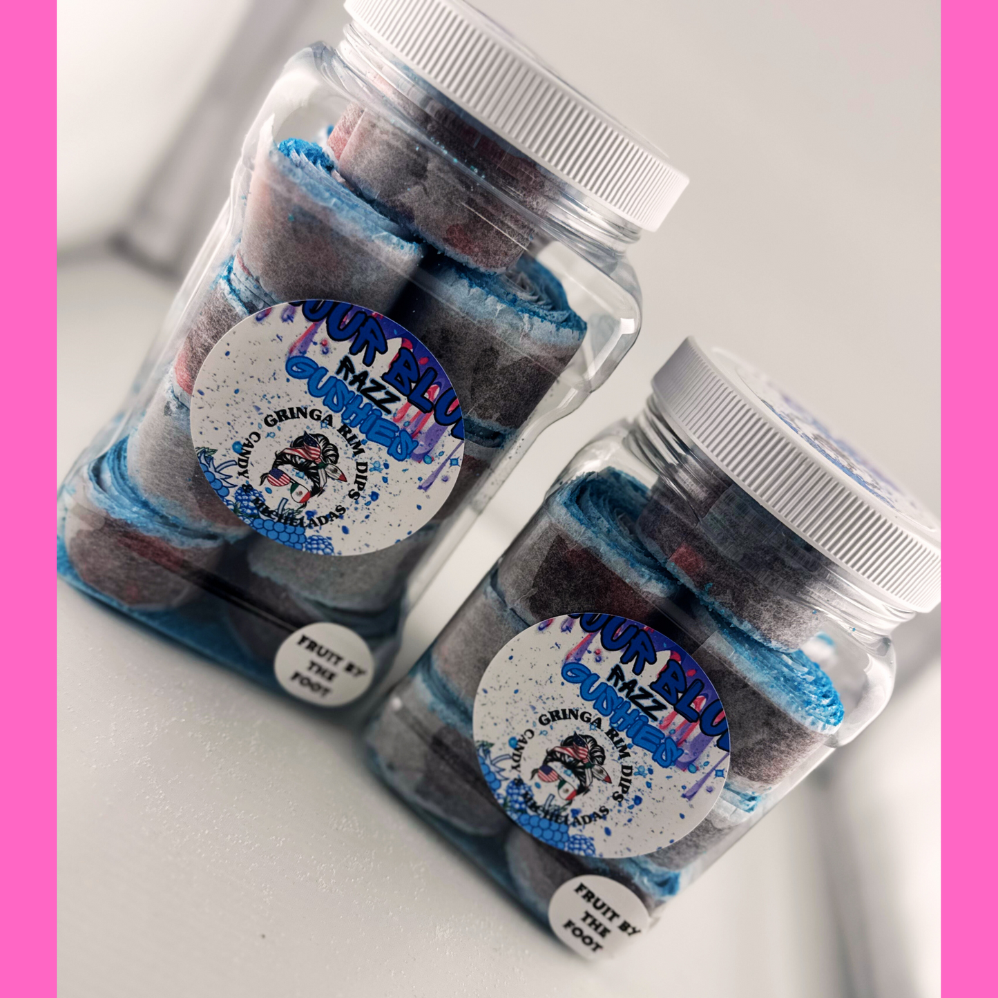Sour Blue Razz Fruity Foot Candy – Tangy Blue Raspberry Flavored Gummies