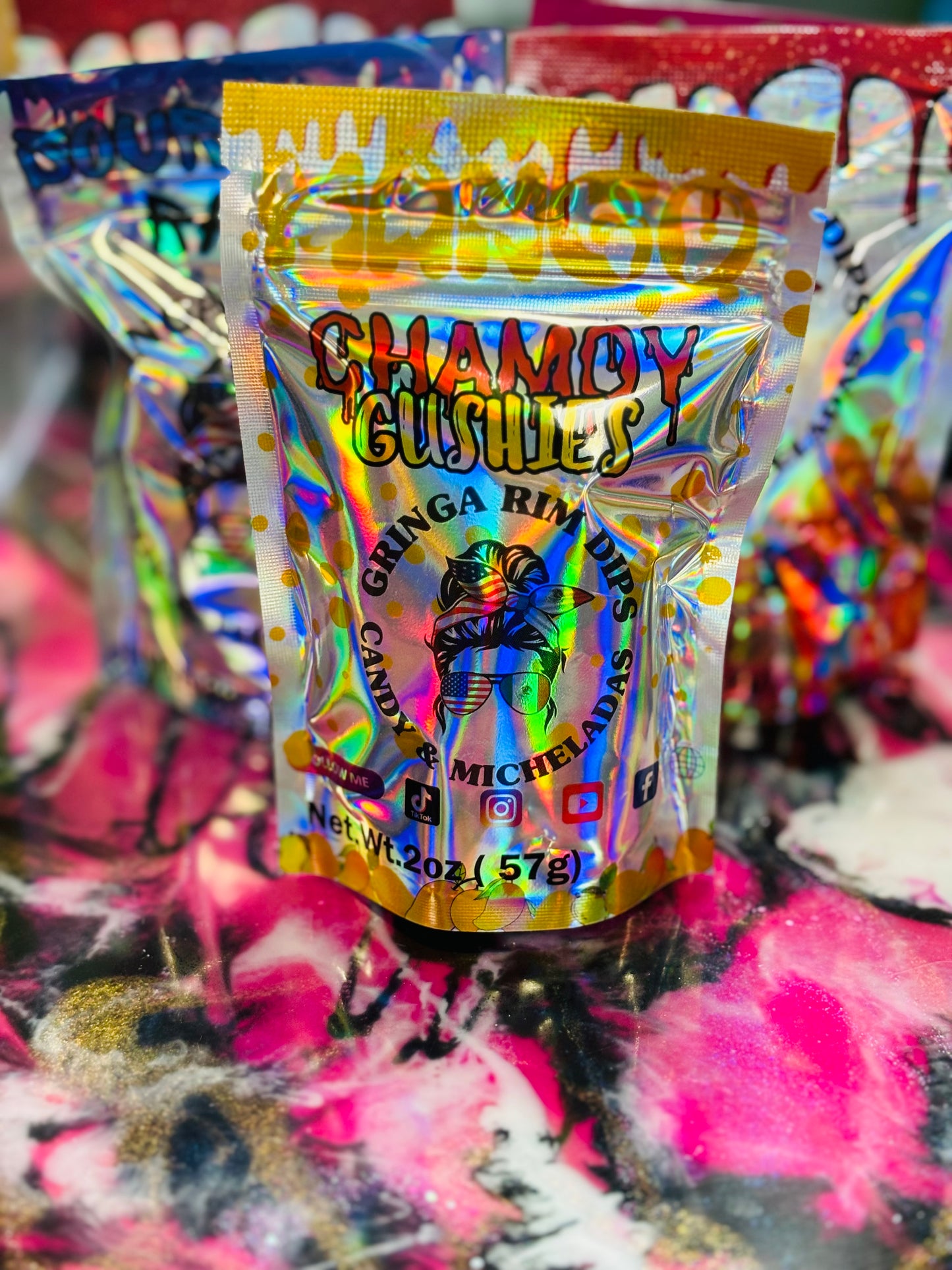 Mango Chamoy Gusherz – Tangy & Sweet Mango Gummies with Chamoy Flavor