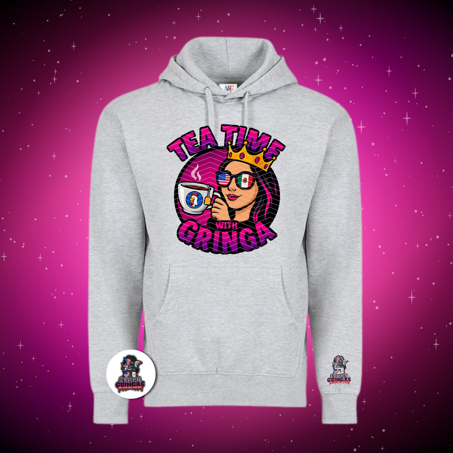 Tea Time With Gringas Unisex Hoodie (Mystery Color)