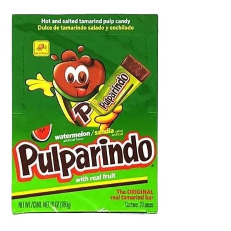 Pulparindo tamerind bars in either mango, watermelon, extra spicy or original Snack Sweet Candies