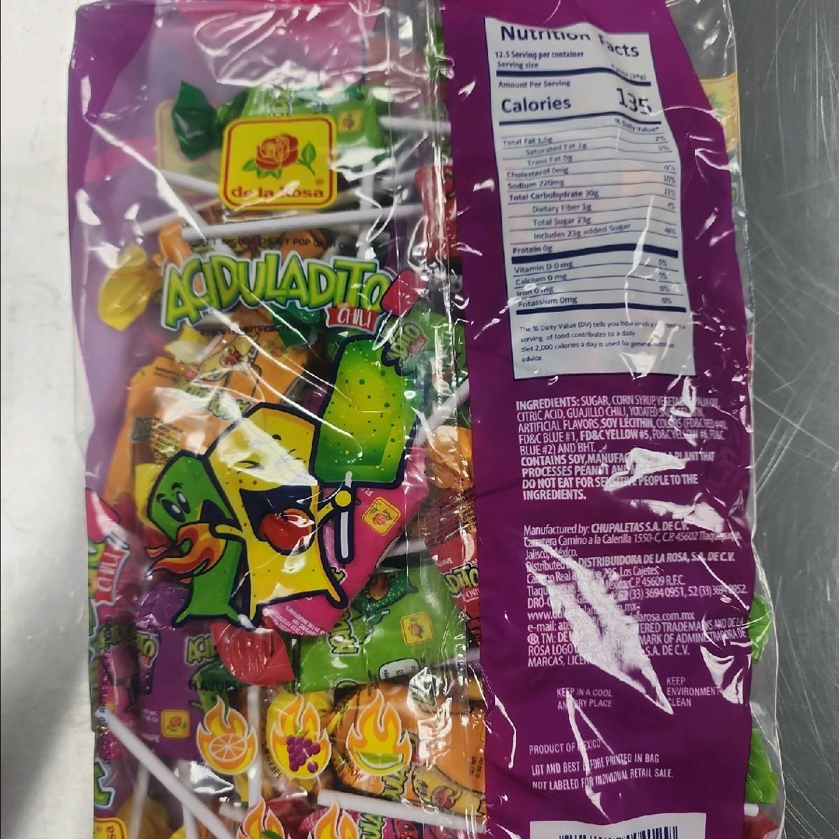 Aciduladito con chili suckers