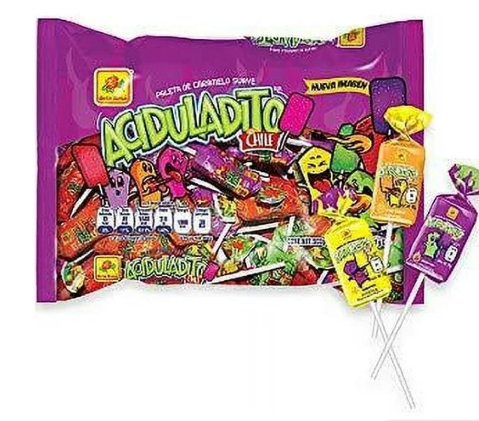 Aciduladito con chili suckers