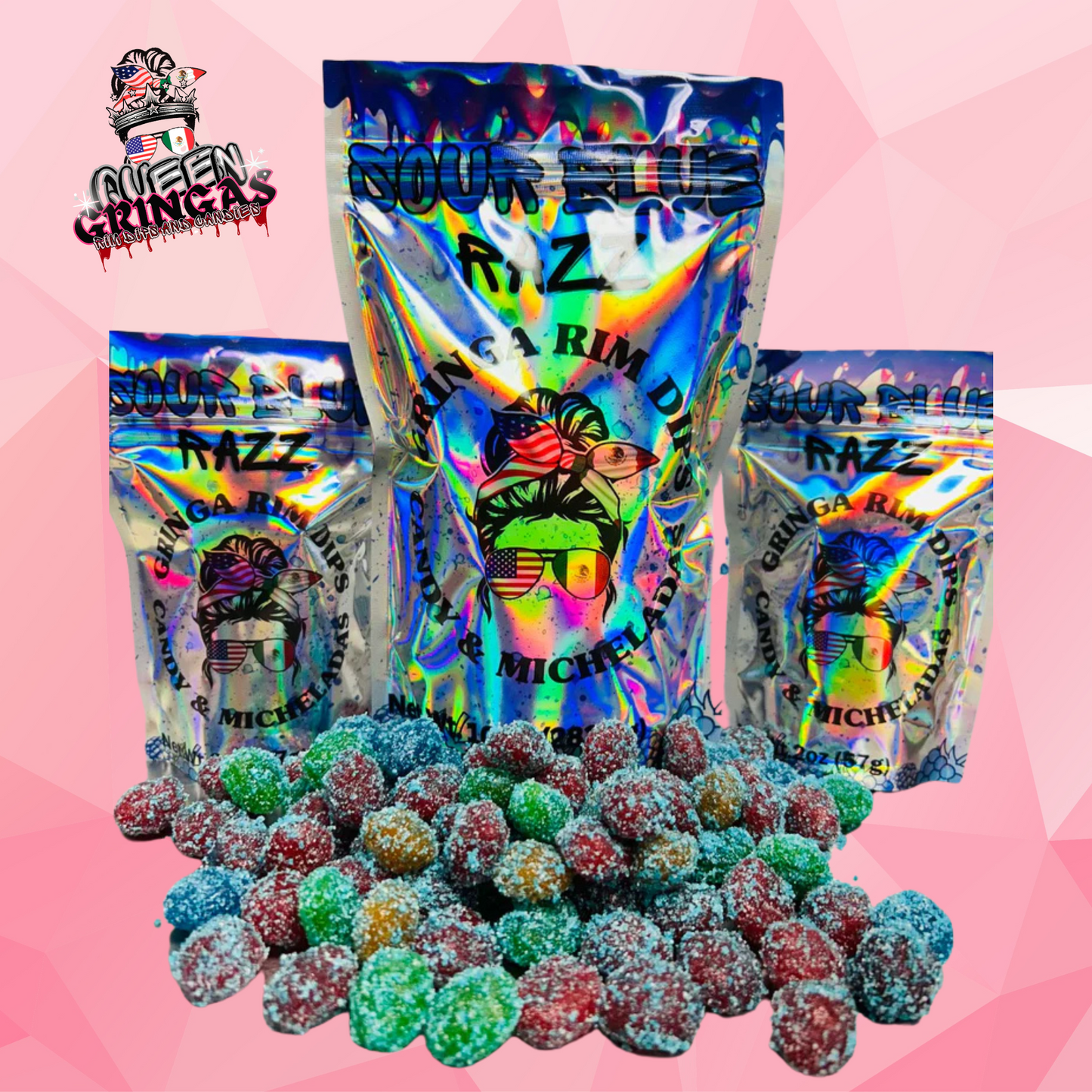 Extreme Sour Blue Razz Gusherz