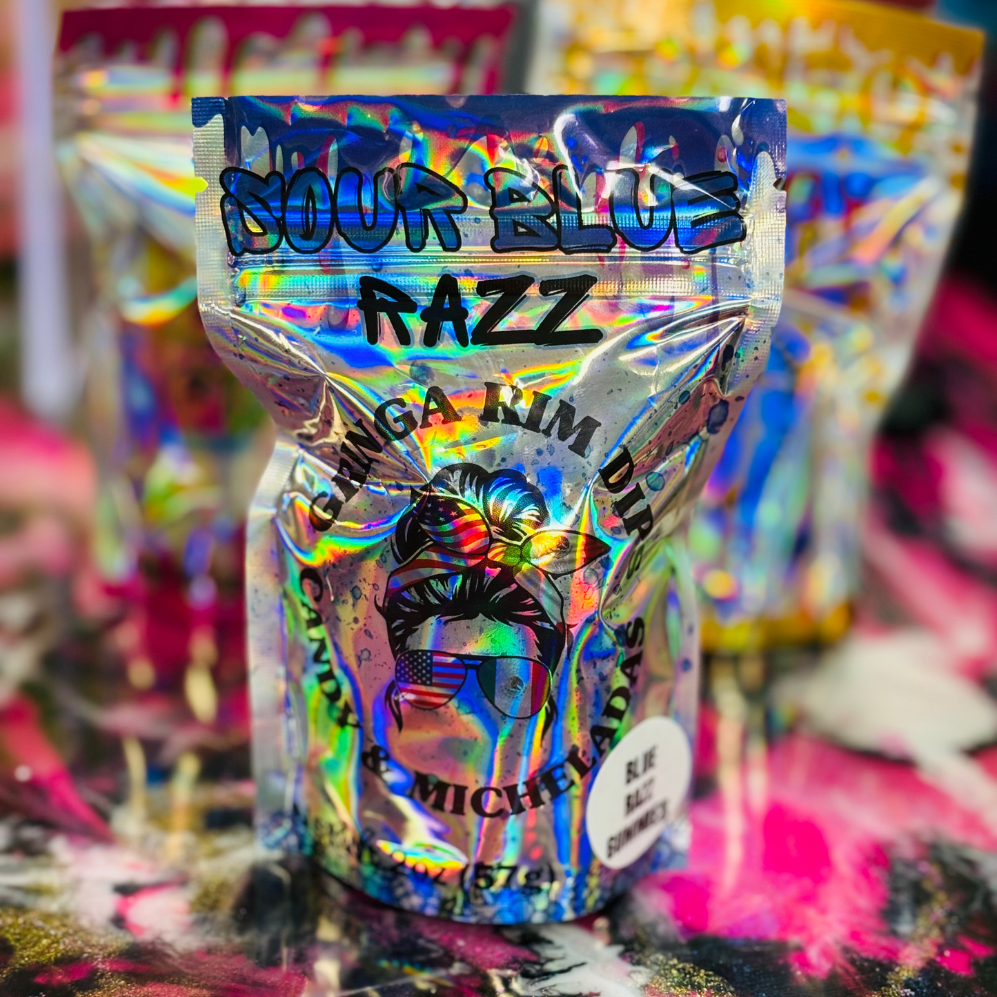 Extreme Sour Blue Razz Gusherz