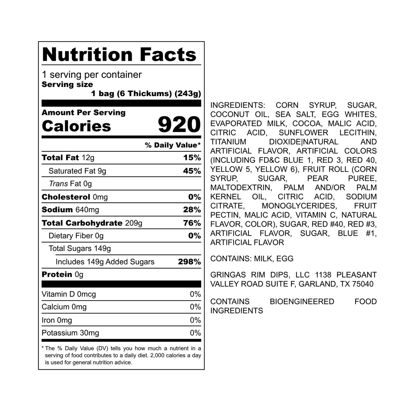 Freeze Dried Thickums (6-Pack With Ooze)