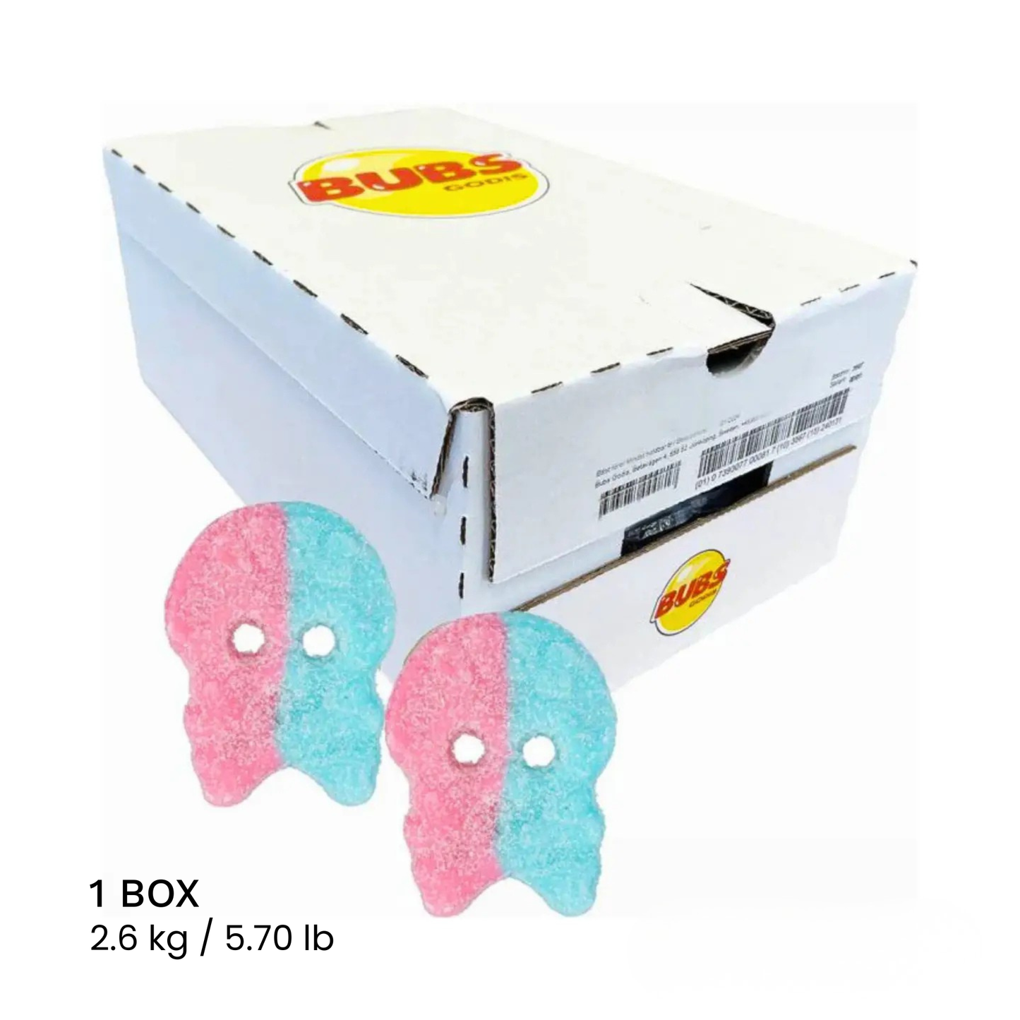 BUBS Dizzy Skulls – Bulk: 15.6 kg / 34.4 lb – 6 BOXES