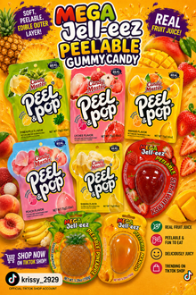 Peelable gummies