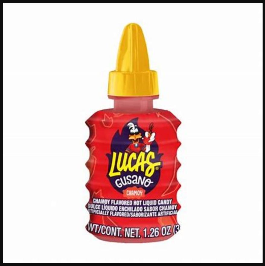 Lucas 10 Count Gusano Chamoy Flavored Container