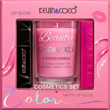Kevin & Coco Lip Gloss & Candle Set