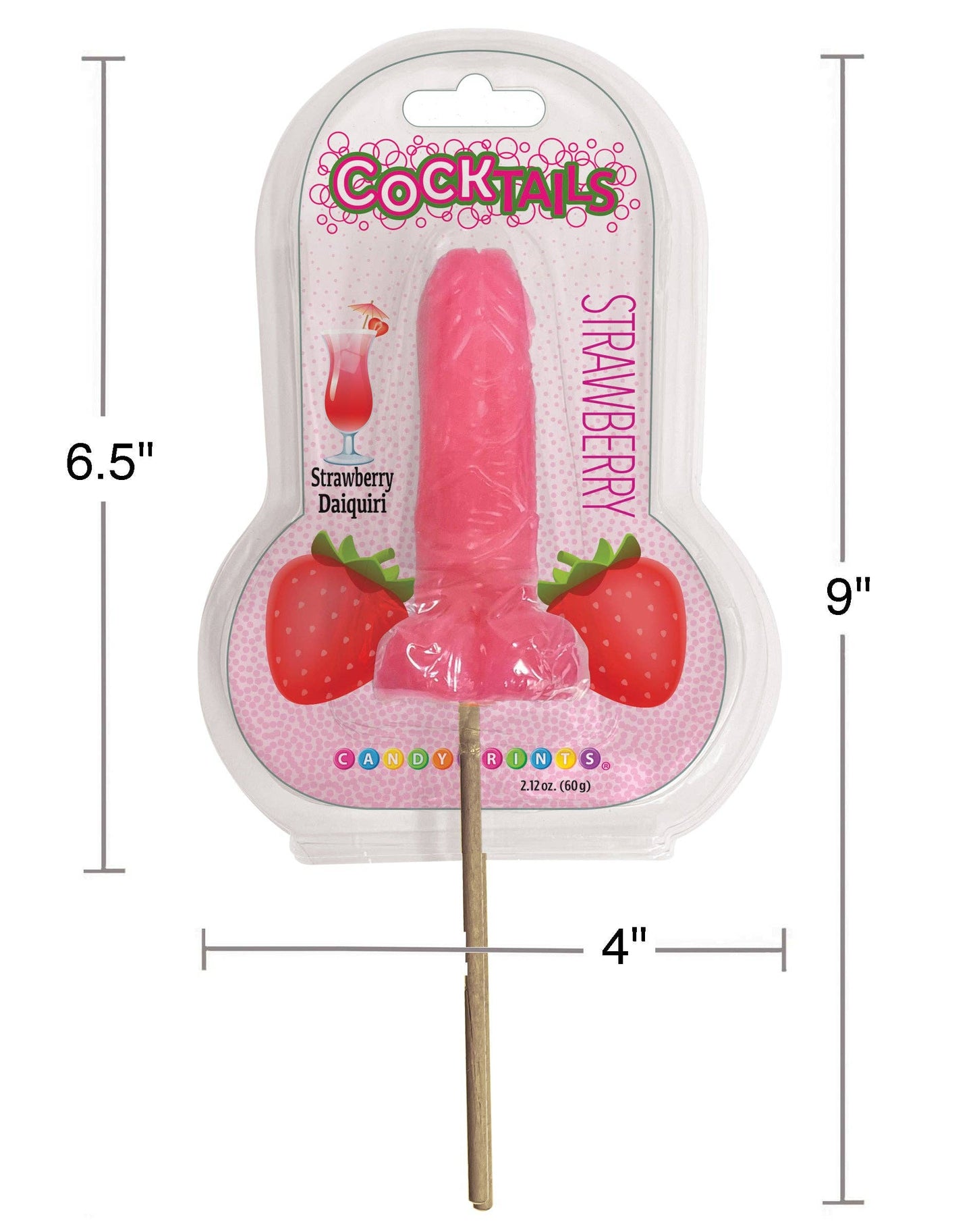 COCKtails- Cocktail Inspired Penis Lollipop- Strawberry Daiquiri 🍓