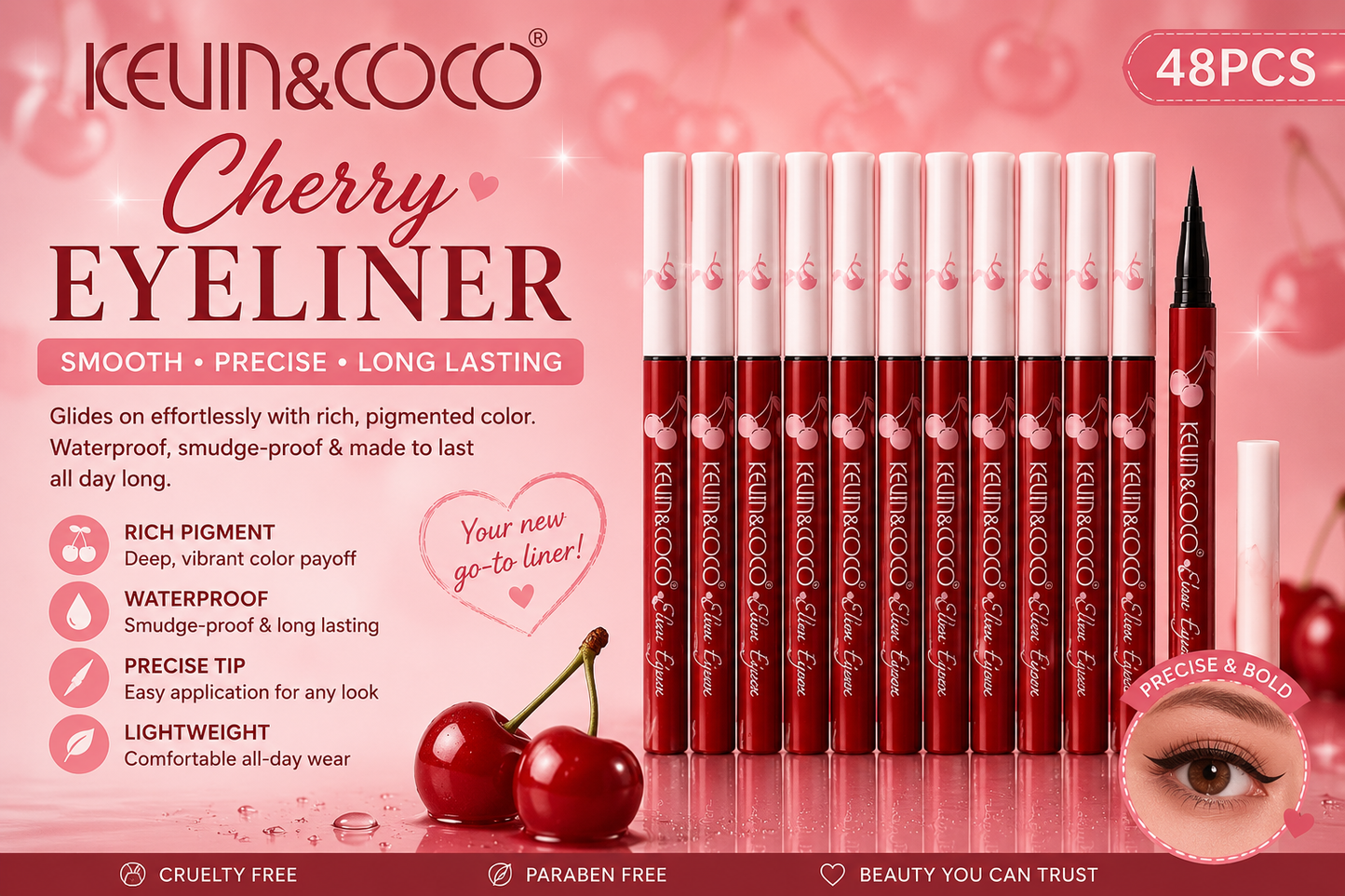 Kevin & Coco Sweet Cherry Pie Liquid Eyeliner