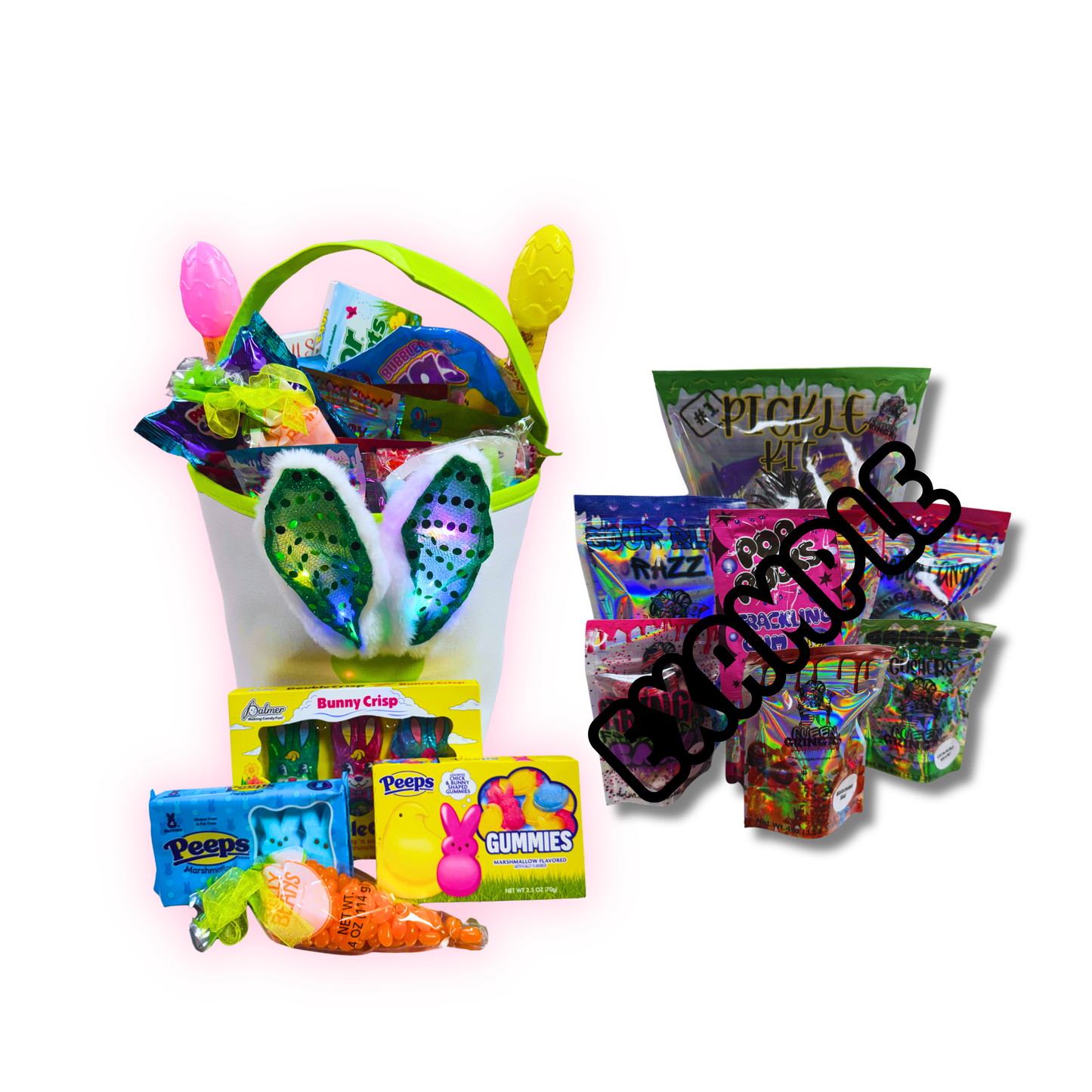 Easter Gringa Candy Gift Set with Tote & Bucket Non-Customizable