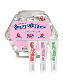 Sweeten'd Blow Oral Pleasure Gel- Fishbowl 66 tubes