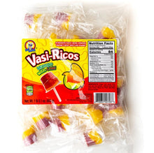 Vasi-Ricos Cucumber with Chili, Mango with Chili, or Watermelon with Chili or chamoy with chili 20 Count Lollipops