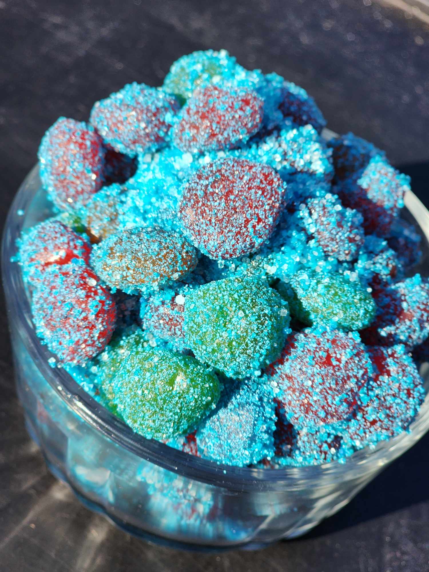 Sour BLUE RAZZ GUSHERS – Gringas Rim Dips LLC