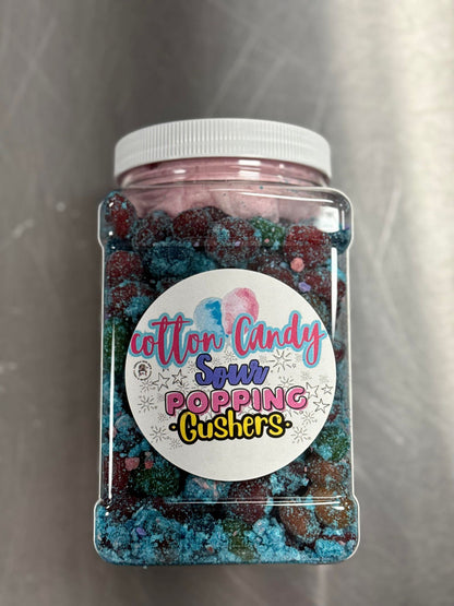 Cotton Candy Sour Popping Gusherz Jar