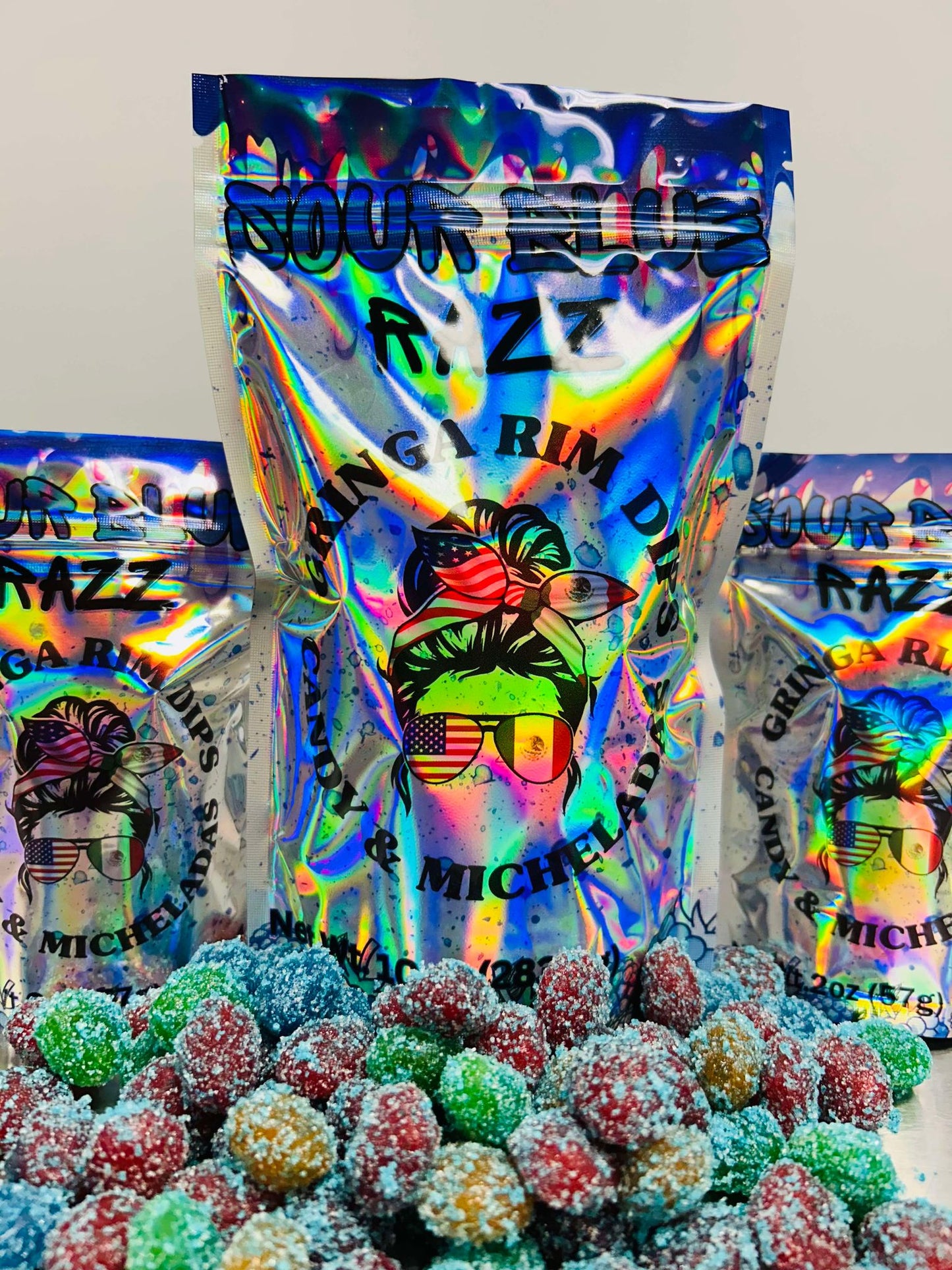 Blue Raspberry Sour Razzles Extreme Sour Blue Razz Gusherz – Gringas Rim Dips LLC