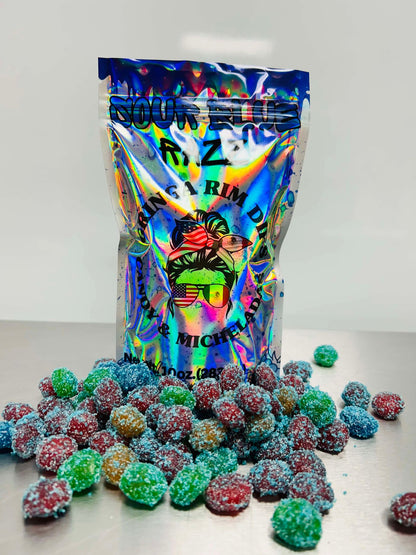 Extreme Sour Blue Razz Gusherz