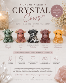 Mini crystal cows
