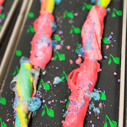 Freeze Dried Thickums - Sour & Sweet Rolled Crunchy Bites (6-Pack With Ooze)