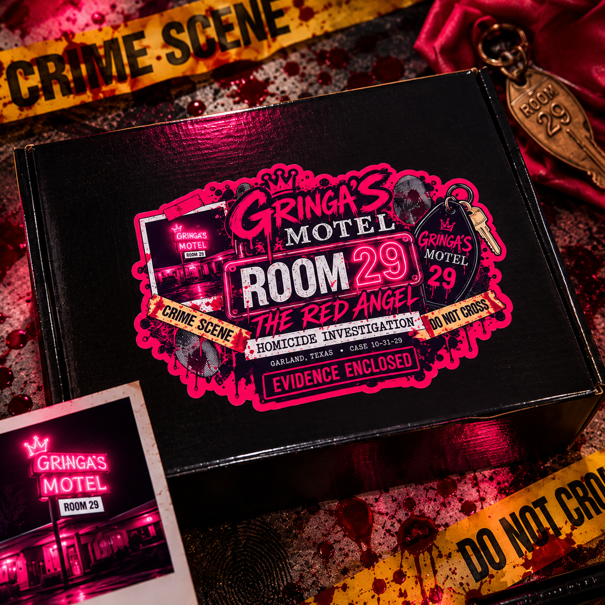 Gringa's Motel Room 29 | The Red Angel Horror Evidence Box