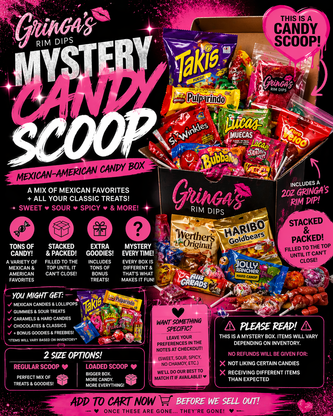 Gringa’s Mystery Candy Scoop 🍭✨ | Mexican-American Candy Mix | Stacked & Packed