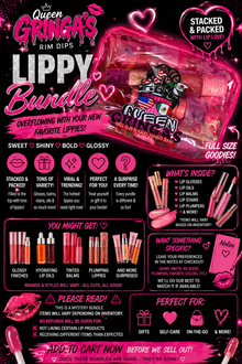 Queen Gringa’s Lippy Bundle 💖💄 | Stacked & Packed Lip Gloss + Lip Care Bag | Mystery Lip Kit