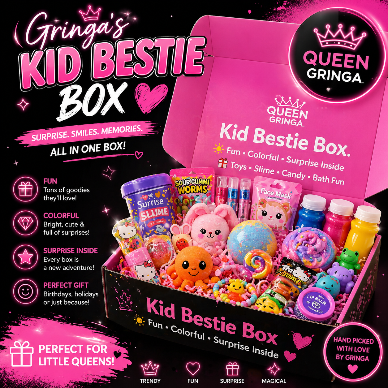 Gringas kid bestie box ages (5-10)