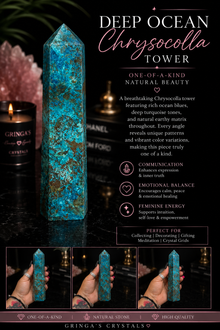 Deep Ocean chrysocolla tower