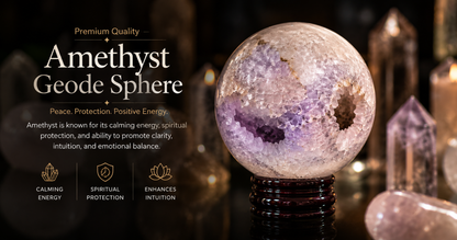 Amethyst Geode Sphere