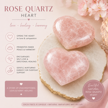 Luxury rose quarts hearts