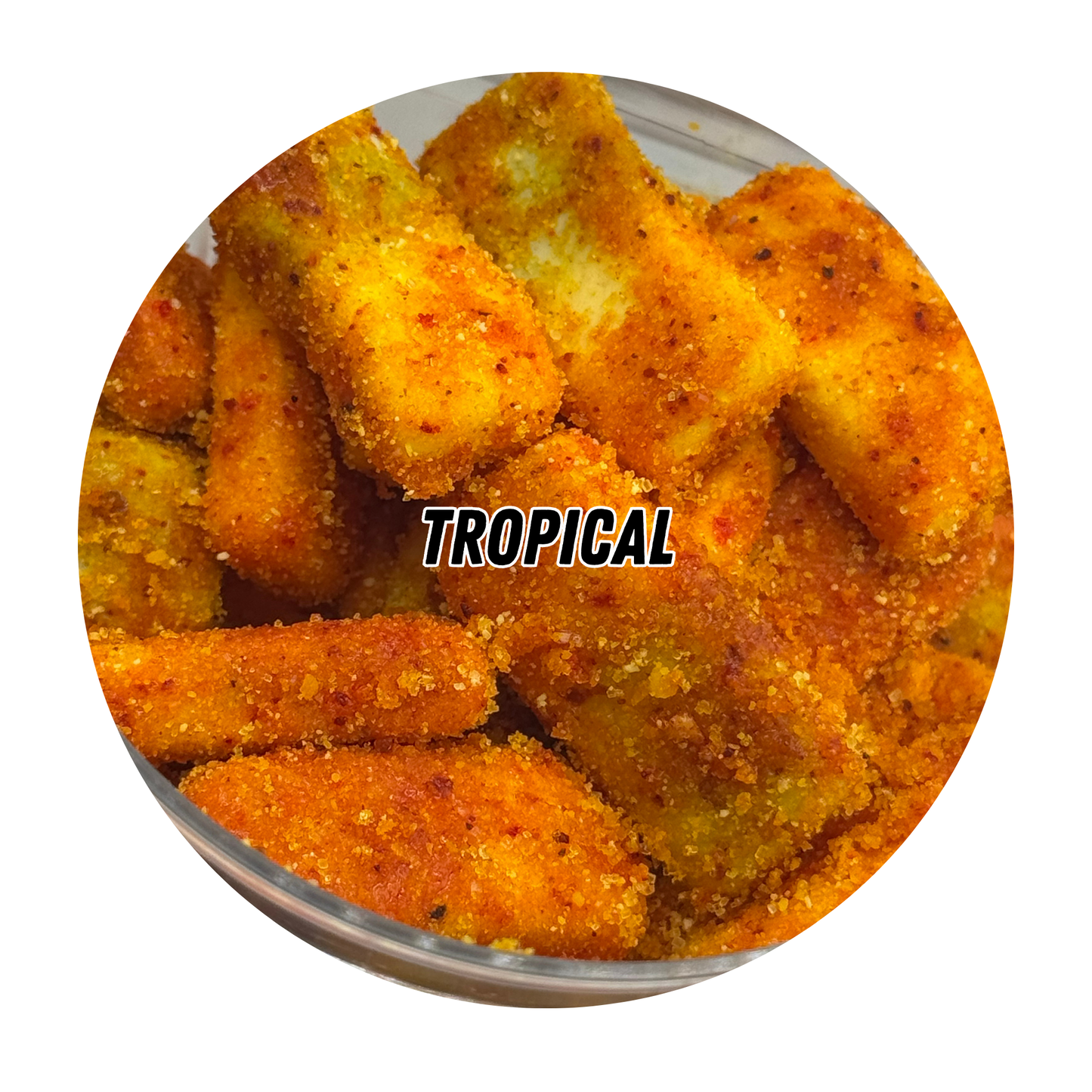 Tropical Gringa’s Squish-Yums – orange-coated Swedish squashie candies.