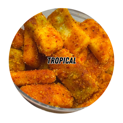 Tropical Gringa’s Squish-Yums – orange-coated Swedish squashie candies.