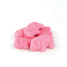 Pink strawberry gummi pig candy – soft, chewy, fruity gummies from Gringa’s Rim Dips
