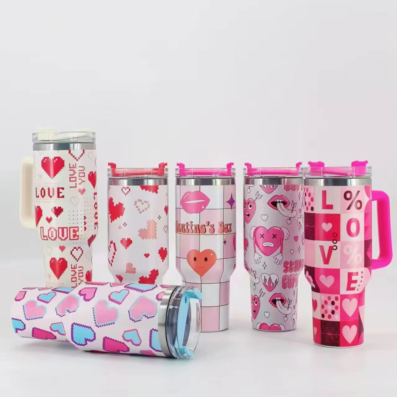 Valentine’s Day Insulated Tumbler – Love Collection (Multiple Styles)