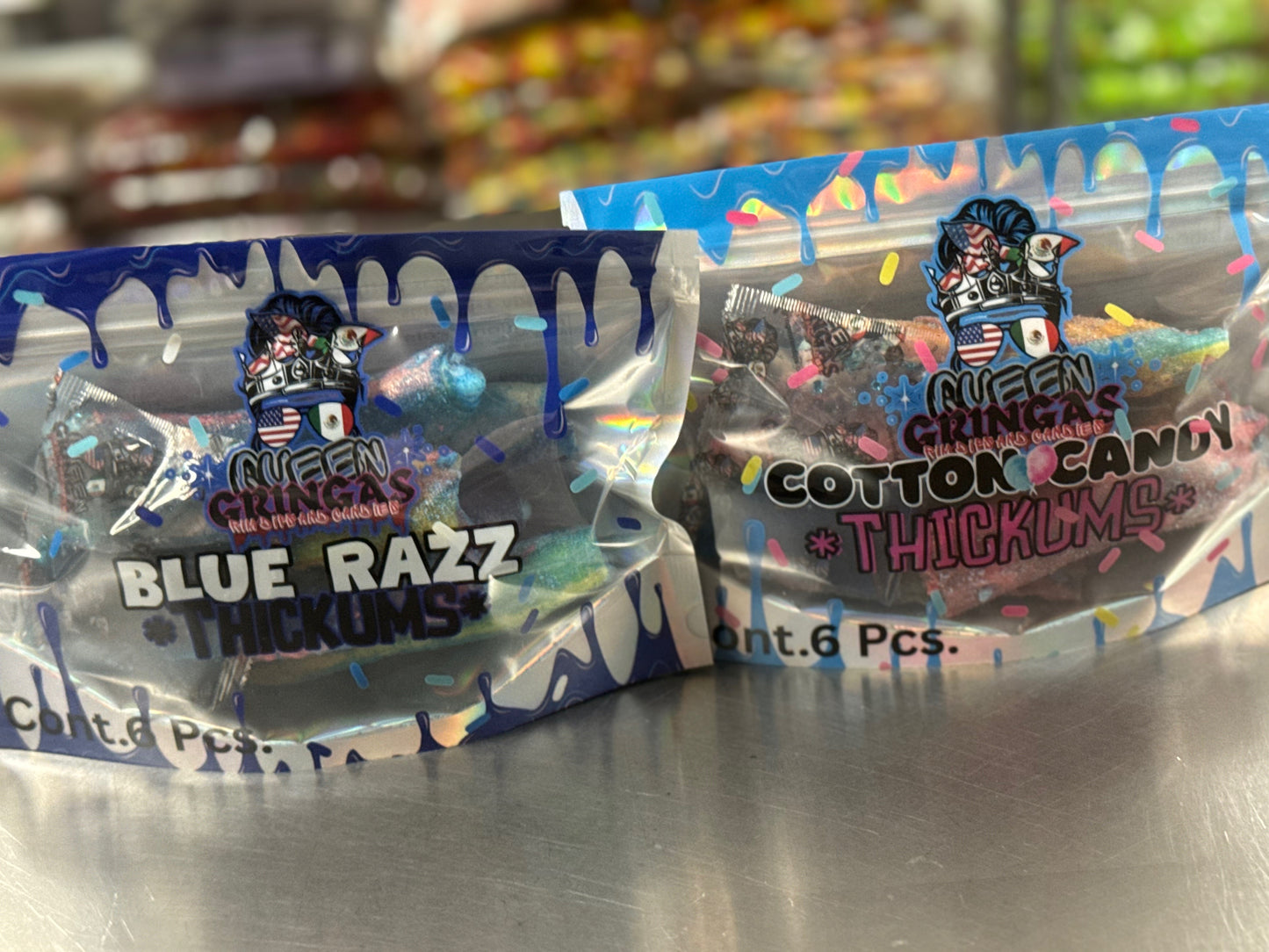 Freeze Dried Thickums - Sour & Sweet Rolled Crunchy Bites (6-Pack With Ooze)