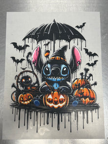 Alien Umbrella Drip Tee Design (Mystery Color)