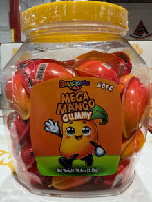 Smackeez Jell-eez MEGA Mango Gummy Candy – 50pcs