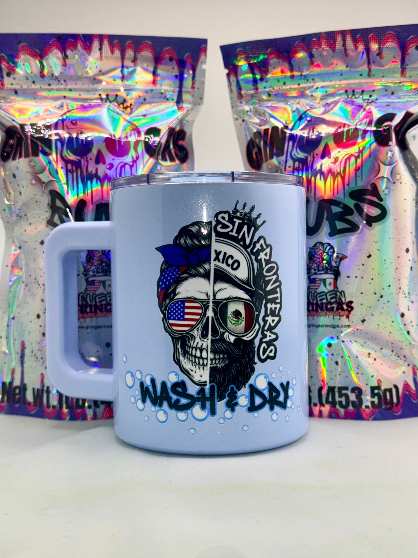 Sin Fronteras Wash & Dry Stainless Steel Insulated Mug – 12oz
