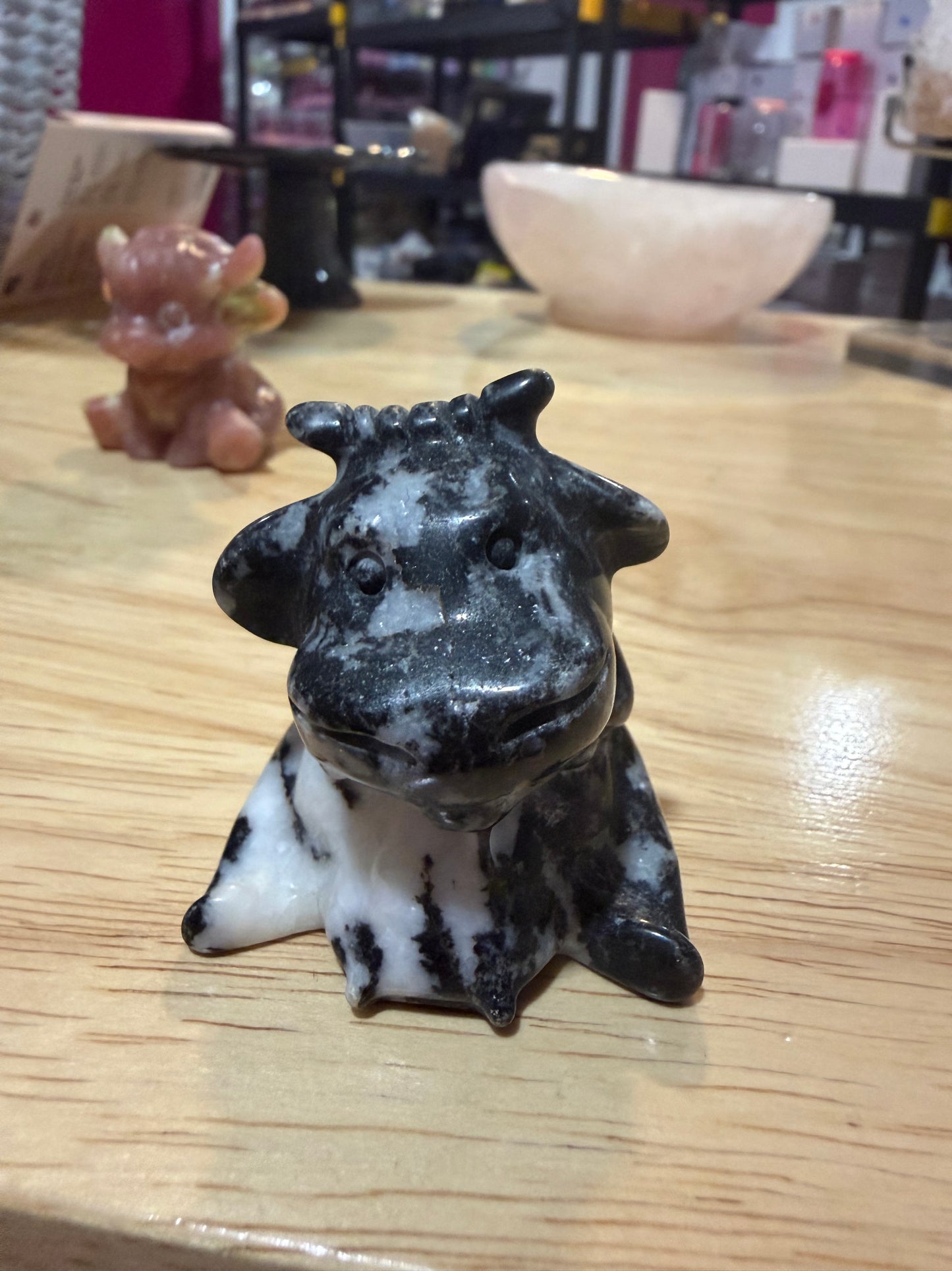 Mini crystal cows