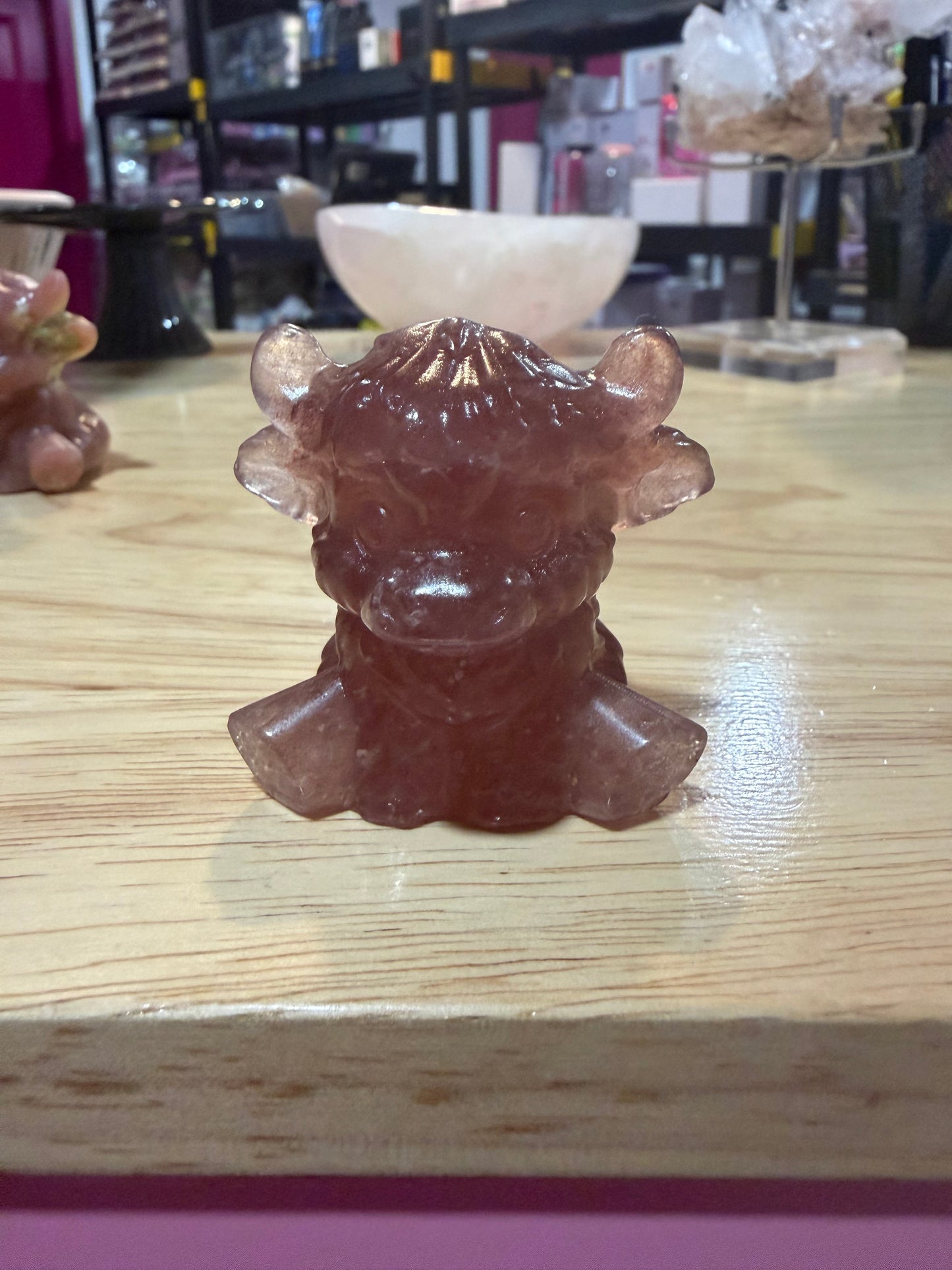 Mini crystal cows