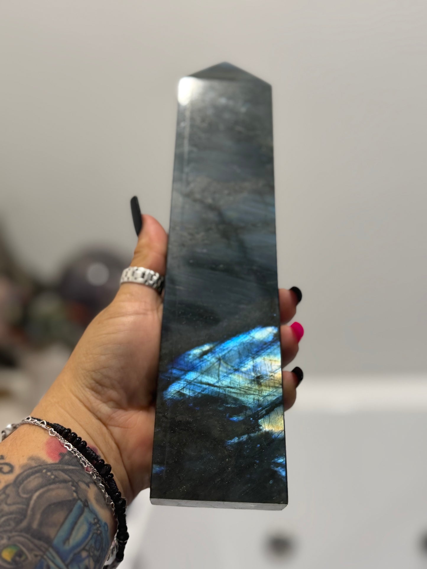 Deep Ocean chrysocolla tower