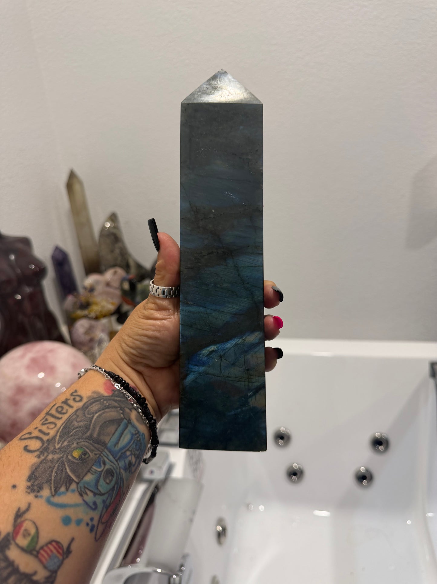 Deep Ocean chrysocolla tower