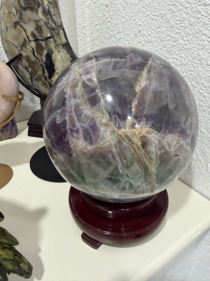 Fluorite collector sphere