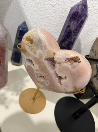 Pink Amethyst Heart
