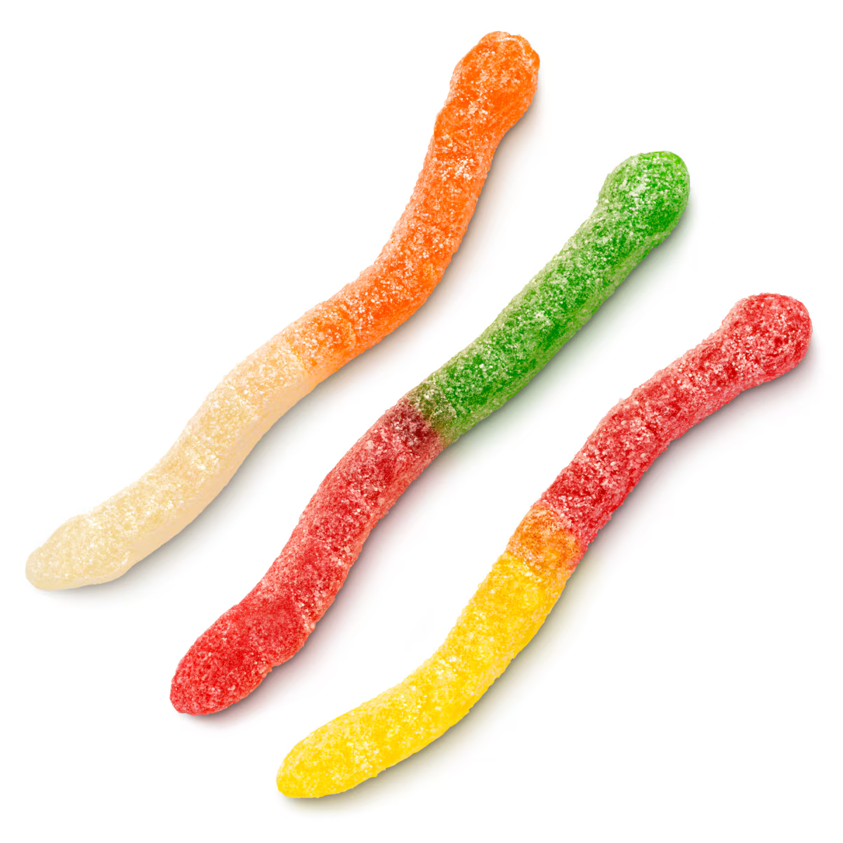 Assorted sour fruit gummi worms – chewy, tangy rainbow gummy candy by Gringa’s Rim Dips