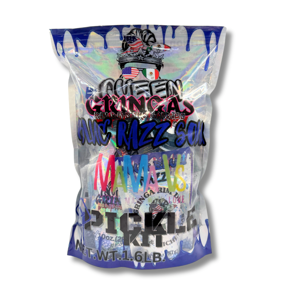 Mama V Blue Raz Sour Pickle Kit – Gringas Rim Dips LLC